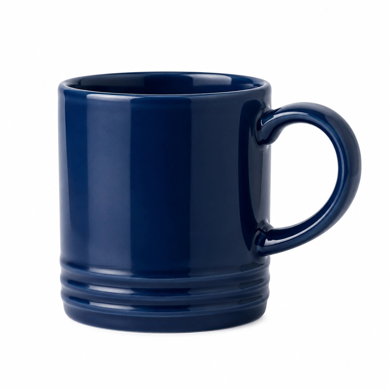 Tazza 350 ml in ceramica blu navy 9 x 10 cm con manico per bevande calde