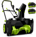 Frese da neve, SHUMIAO, 40 V, 20 Pollici, 50 cm, Nero, illuminazione LED, funzionamento senza fili
