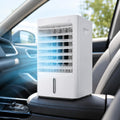 Sushangmao, Condizionatore, 12 v, 4 Litri, 24 cm, Bianco, vano contenitore, telecomando, timer, spegnimento automatico