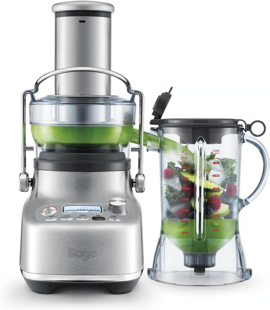 Sage, Frullatore, Argento, acciaio inox