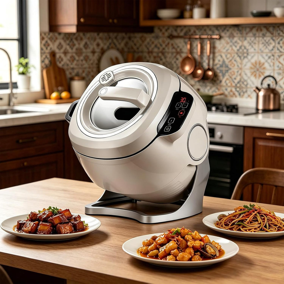 Multi-Cooker, ORIDLECTAL, 6 L, 2000 W, Nero, acciaio inox, autopulizia
