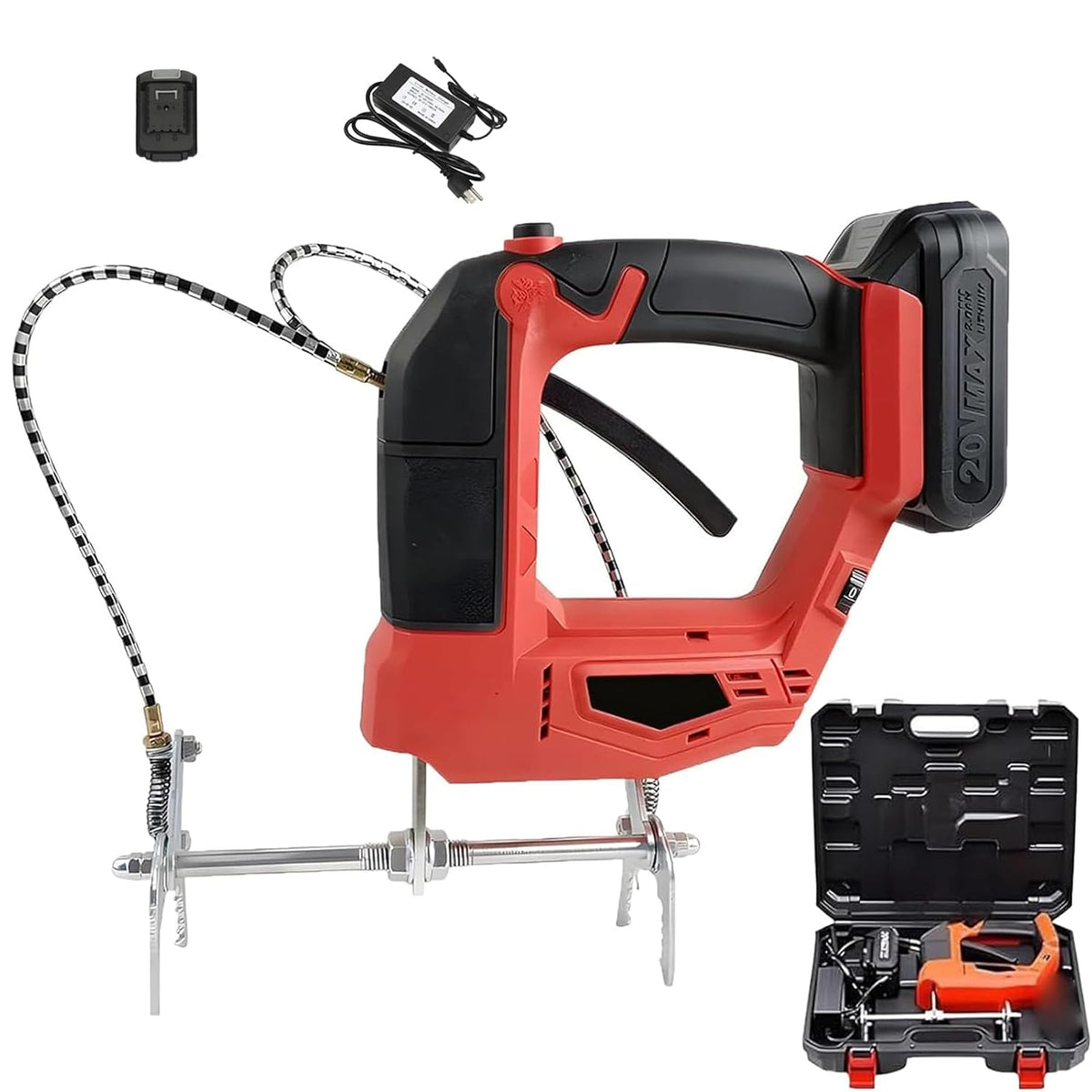 Attrezzi, TDSYOCG, 20 V, 2700 giri/min, 8 kg, Rosso, acciaio inox, funzionamento senza fili
