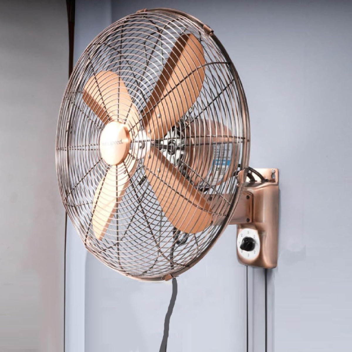 JHOMHF, Ventilatori da parete, 14 pollici, 50 dB, 220 V, Rosso, telecomando