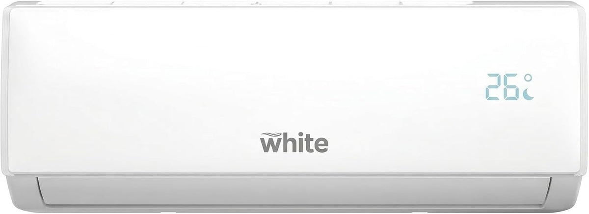Brigros, Condizionatore, R32, 9000 BTU, Bianco, Wi-Fi, telecomando, motore inverter