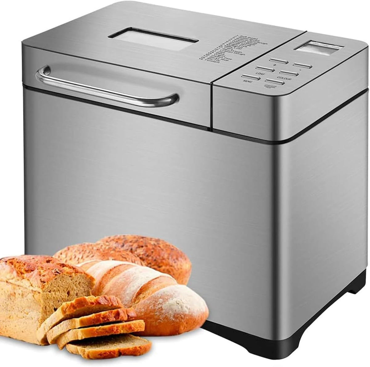 CHANGLKJ, Macchine del pane, 402 x 279 x 392 mm, 240 V, 650 W, Argento, acciaio inox, timer