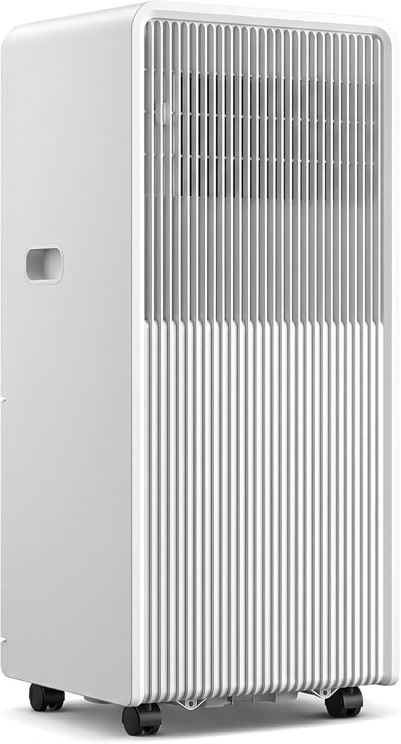 Condizionatore portatile, 12000 BTU, 23 litri, Bianco, telecomando, timer, 3 in 1