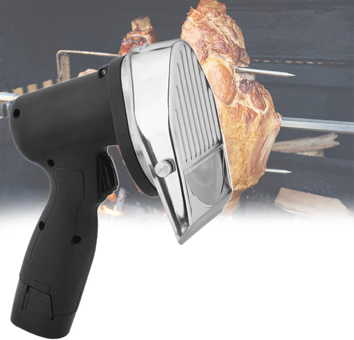 Beachtiful, Affettatrice, 16,8 V, 80 W, 100 mm, Nero, acciaio inox, funzionamento senza fili