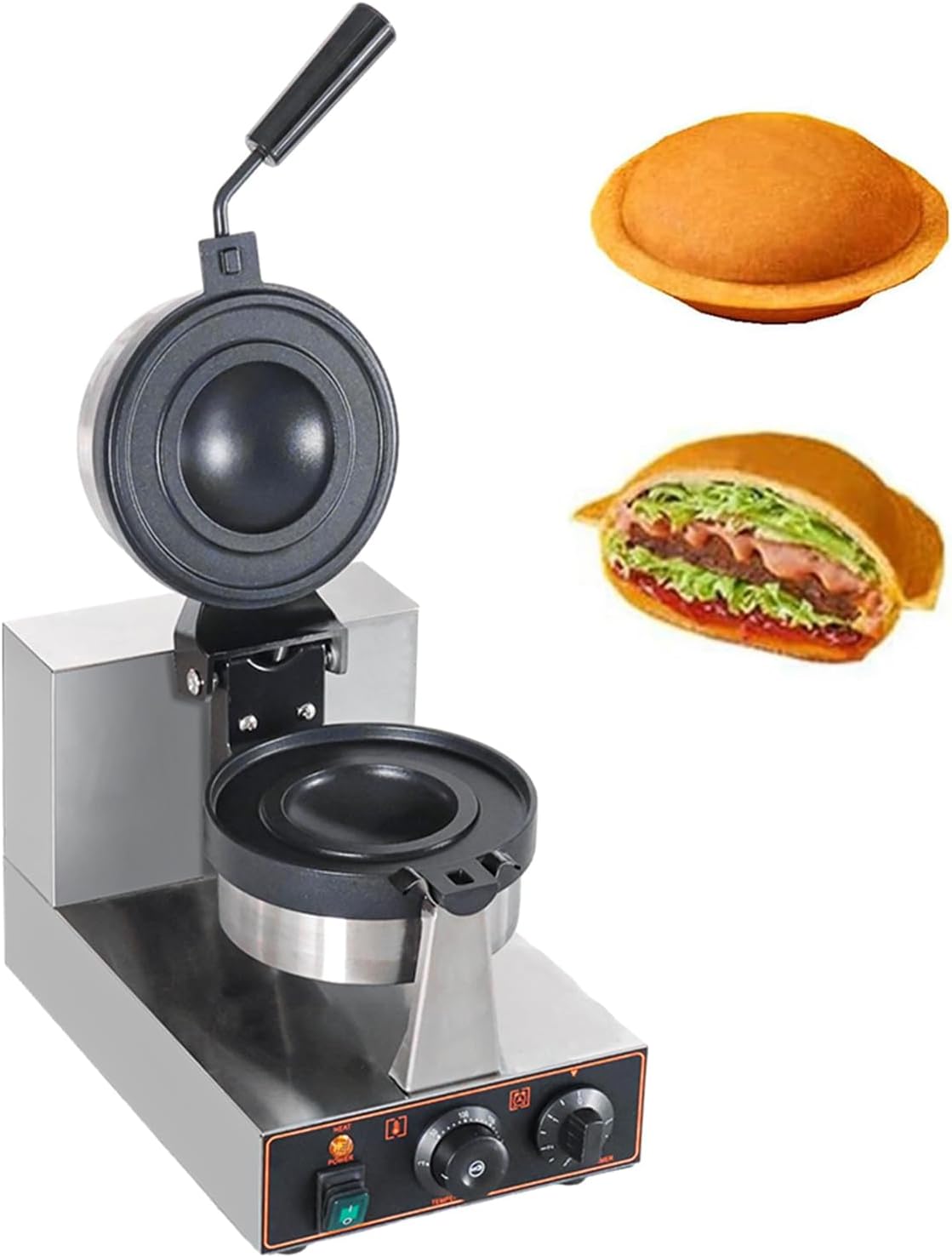 Zertylre, Piastre tostapane, 1300 W, Argento, acciaio inox