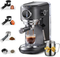 Macchina da caffè, MK-601F, CAFELFFE, 44 mm, Nero/Argento