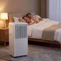 WOMGKDA, Condizionatore portatile, 12000 BTU, 48 dB, 20 litri, Bianco, telecomando, timer, spegnimento automatico