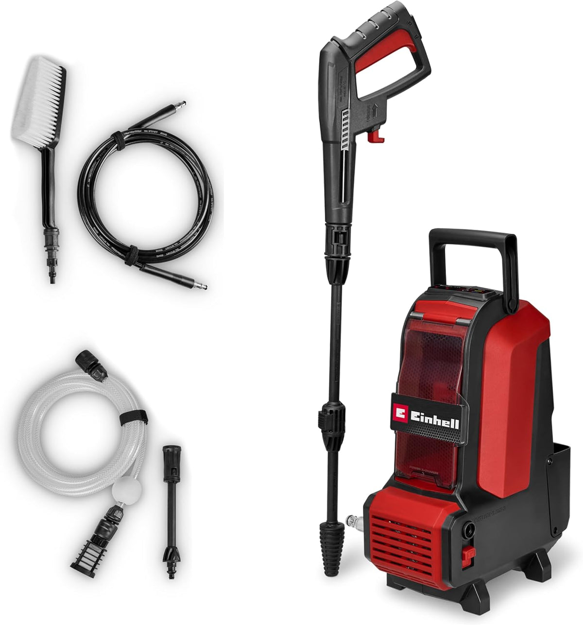 Einhell, Idropulitrice, 36 V, 105 bar, 270 L, Nero, struttura modulare, illuminazione LED