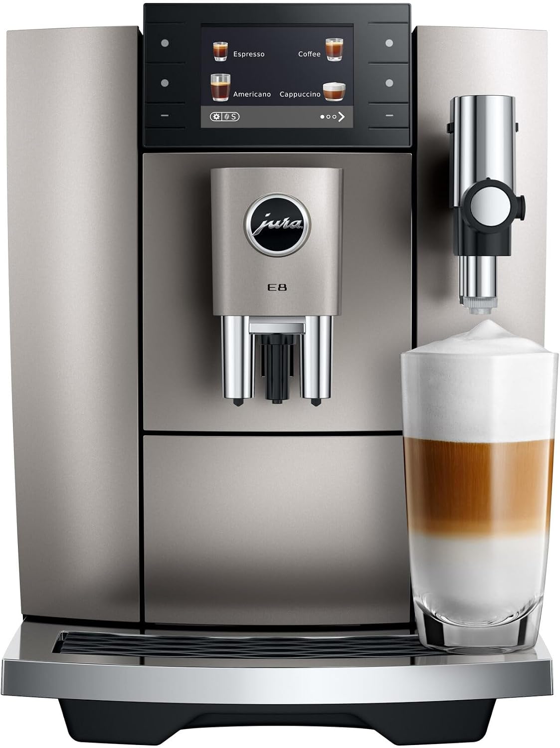 Macchina da caffè, Jura, 27 x 34,8 x 44,6 cm, 60°C, 1,9 litri, Argento, vano contenitore, Wi-Fi, timer