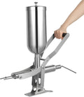 Atnhyruhd, Presse per biscotti, 5 l, 58,5 x 33 x 19 cm, 7,5 cm, Argento, acciaio inox, vano contenitore