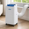 ZJUNLI, Condizionatore, 12000BTU, 18000 BTU, 30 M, 16°C, Bianco, illuminazione LED, telecomando, timer, pompa di calore