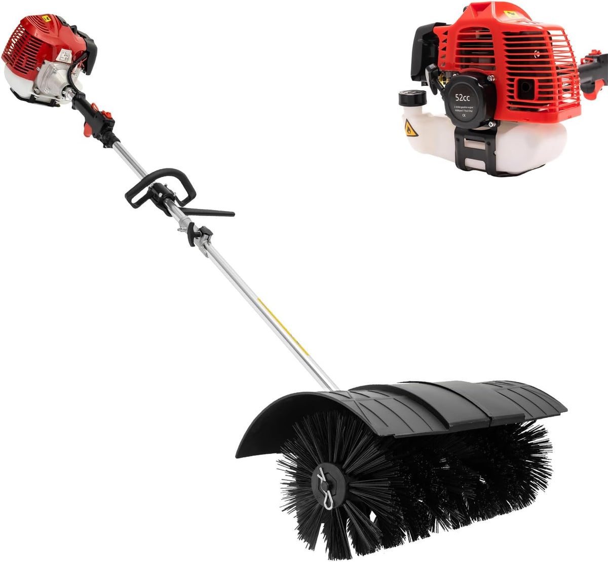 OUBUBY, Spazzatrici, 52CC, 56 cm, 1,7 kW, Nero