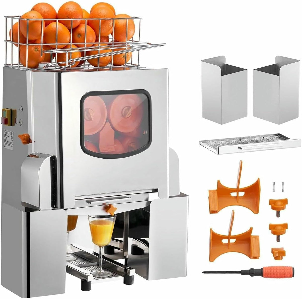 VYUJHNBG, Centrifughe ed estrattori di succo, 120 W, 80 mm, Argento, acciaio inox