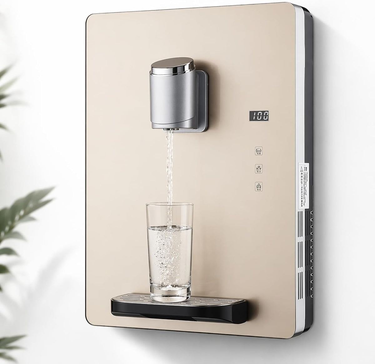 ZRLYbau, Distributori e fontane d'acqua, 30 L, 32 x 1,7 x 43 cm, 220 V, Oro