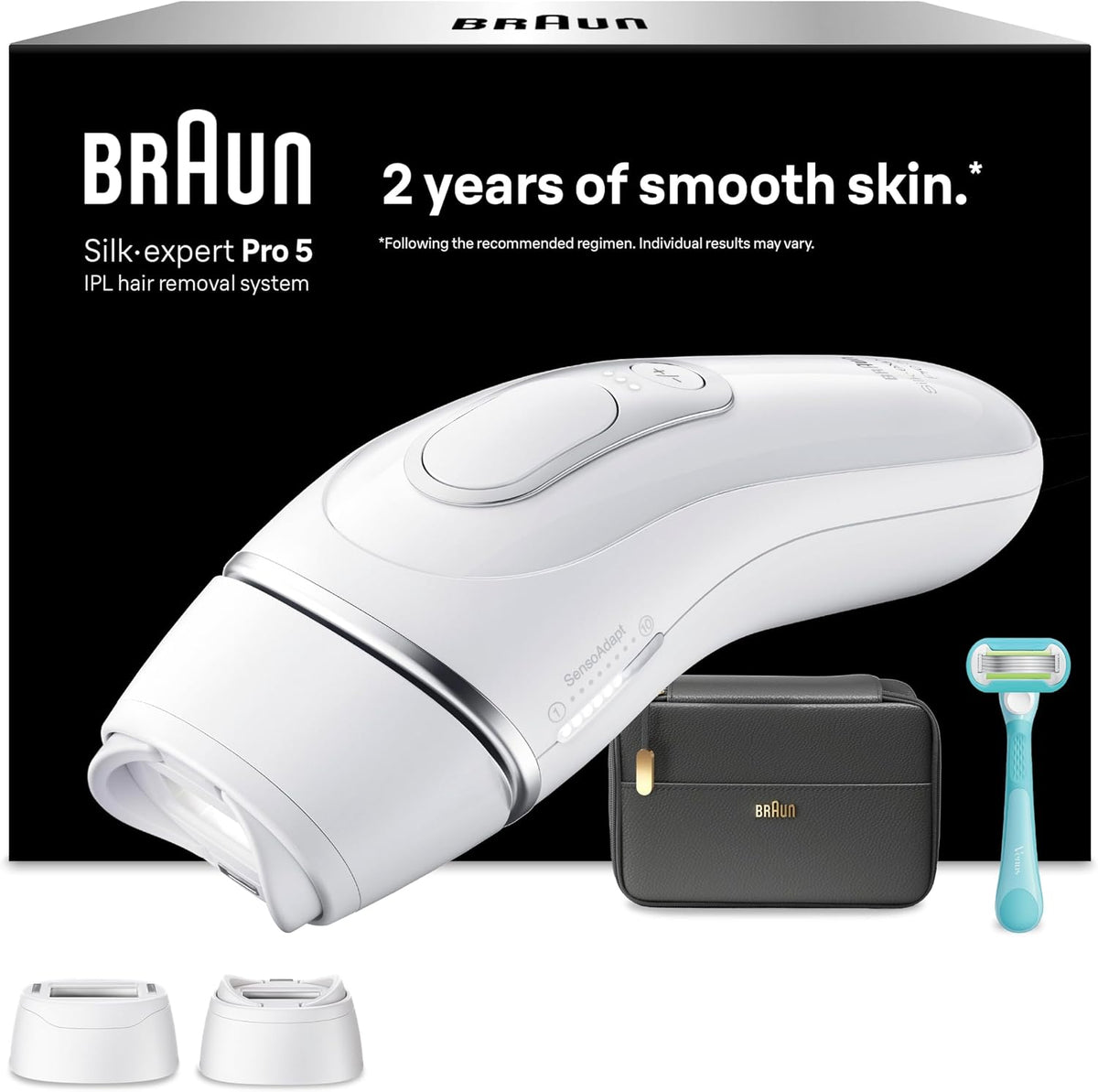 Braun, Epilatori a luce pulsata, PL5234, 115 M, 7 M, Marrone/Bianco