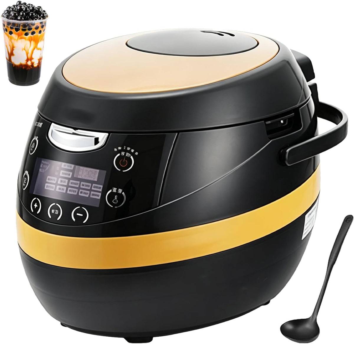 Multi-Cooker, 6 l, 40,5 x 30 x 29,3 cm, 900 W, Nero, alluminio, timer