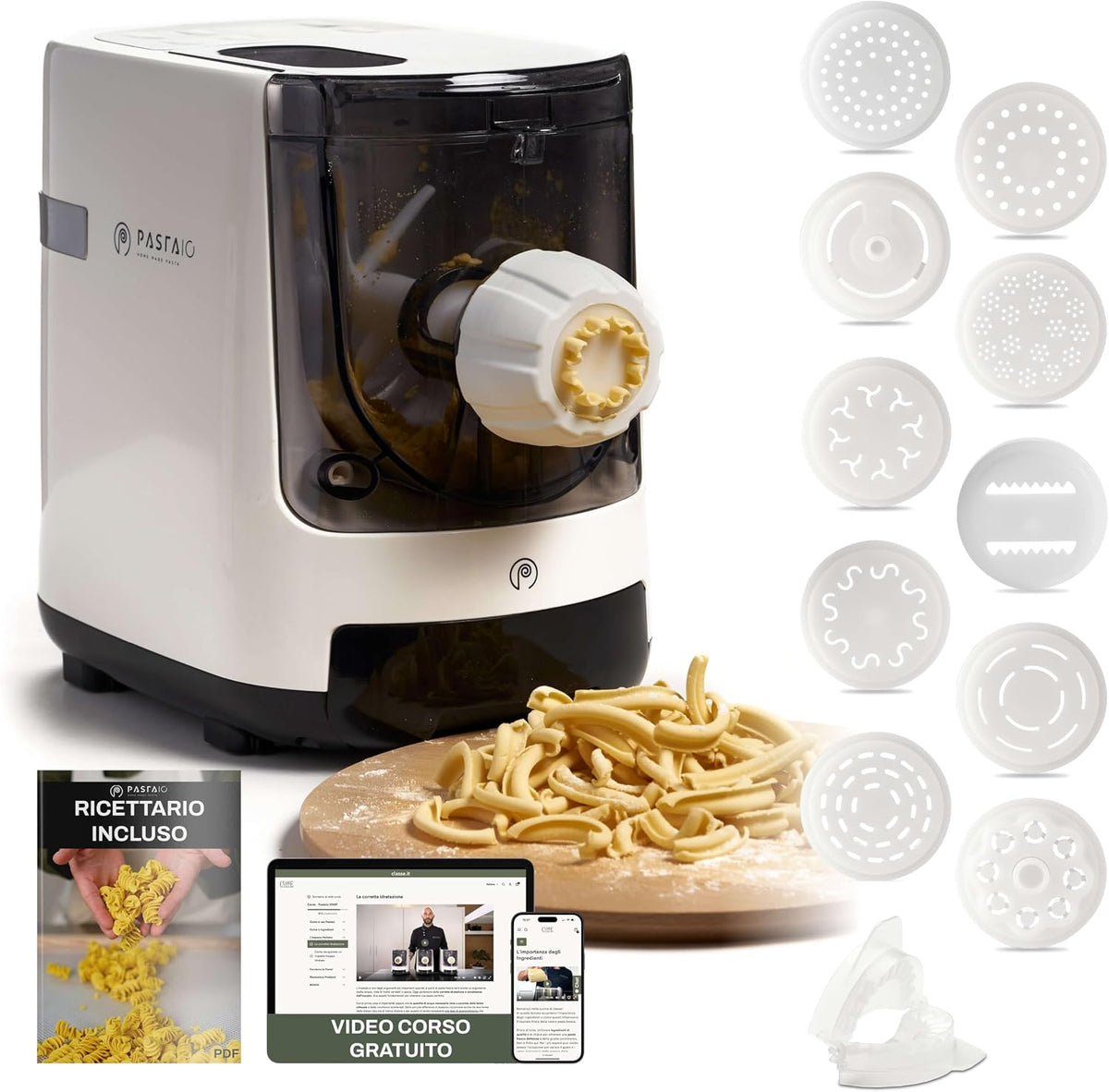 CLASSE ITALY, Macchine per la pasta elettriche, 800 g, Nero