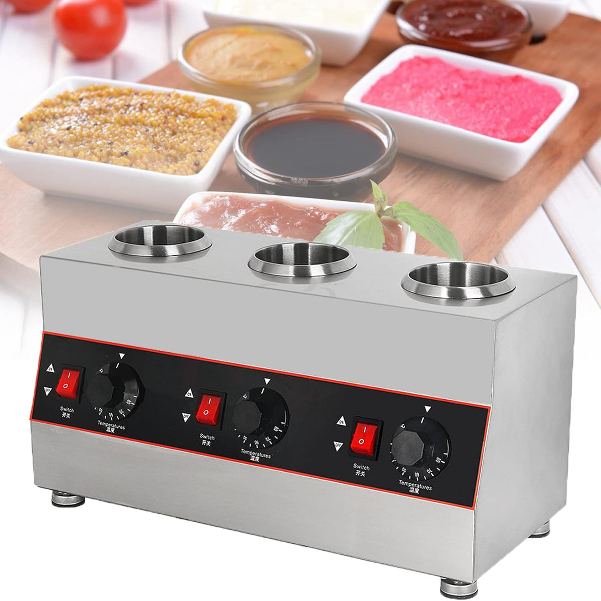 MYUYEE, Scaldariso elettrici, 6,5 x 6,5 x 25,5 cm, 320 W, 650 ml, Nero, acciaio inox