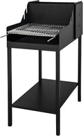 STUFE A PELLET ITALIA, Barbecue a carbone, 68 × 55 cm, 30 Kg, Argento, acciaio inox
