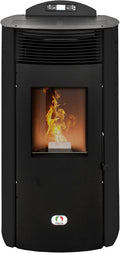 STUFE A PELLET ITALIA, Impianti di riscaldamento a pellet, 18 kW, 180 m, 125 kg, Nero