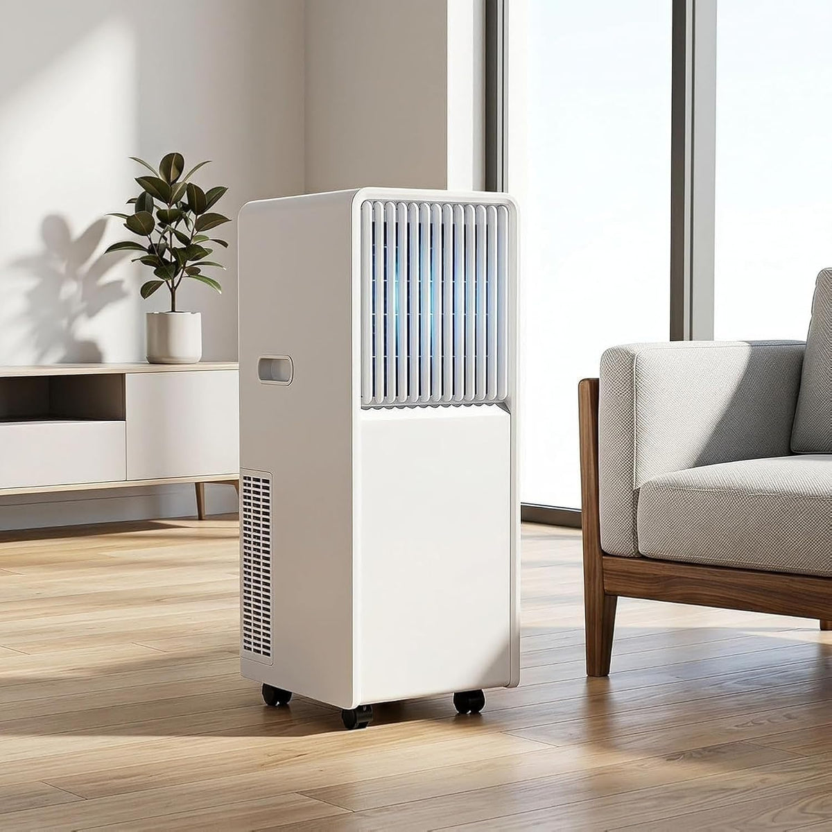 Letto, GIOFEOIK, 12000 BTU, 16°C, 23 litri, Bianco, telecomando, timer, 3 in 1