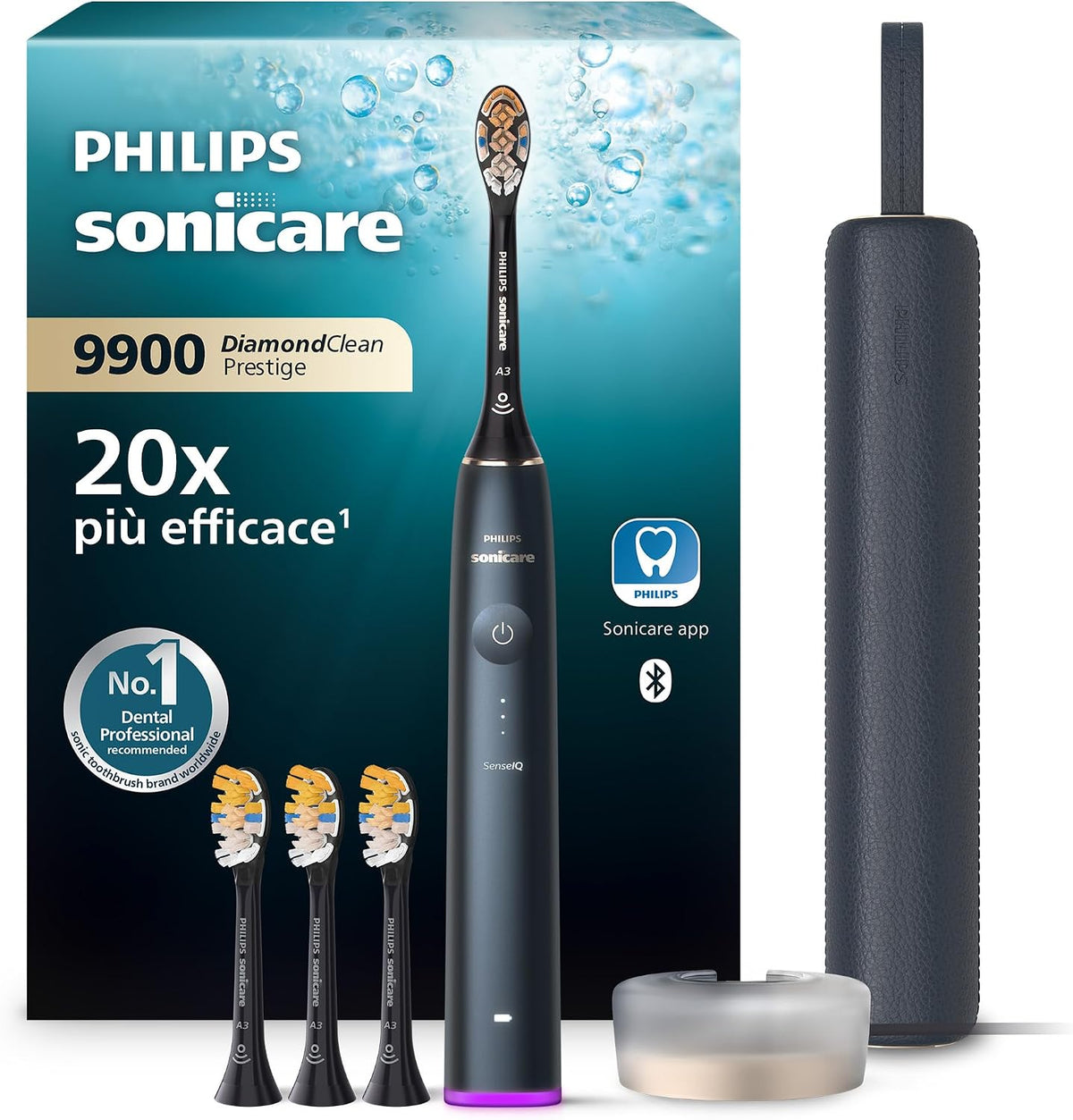 PHILIPS, Spazzolini a tecnologia sonica, HX9992/45, Blu, USB