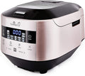 Yum Asia, Cuociriso, 220-240V, 1.5 L, 240 V, 3 mm, Nero, acciaio inox, illuminazione LED, timer, 7 funzioni