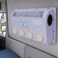 GmhXylophyte, Condizionatore, 12 V, 48 x 15 x 32 cm, 80 W, Bianco, alluminio, telecomando