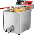Friggitrici, crosson, 8 Litri, 3250 W, 80-200°C, Argento, acciaio inox, timer