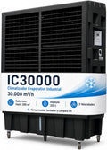 Vonala, Condizionatore, IC30000, 220 l, 30.000 m³/h, 300 m, Nero, telecomando, timer