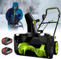 SHUMIAO, Frese da neve, 40 V, 50 cm, 25 cm, Nero, illuminazione LED, funzionamento senza fili