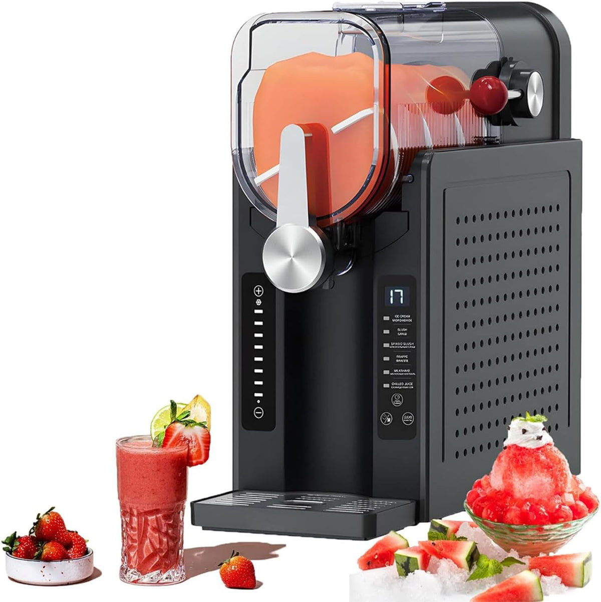 Gelatiera, 1600 ml, 200 W, 12 kg, Nero