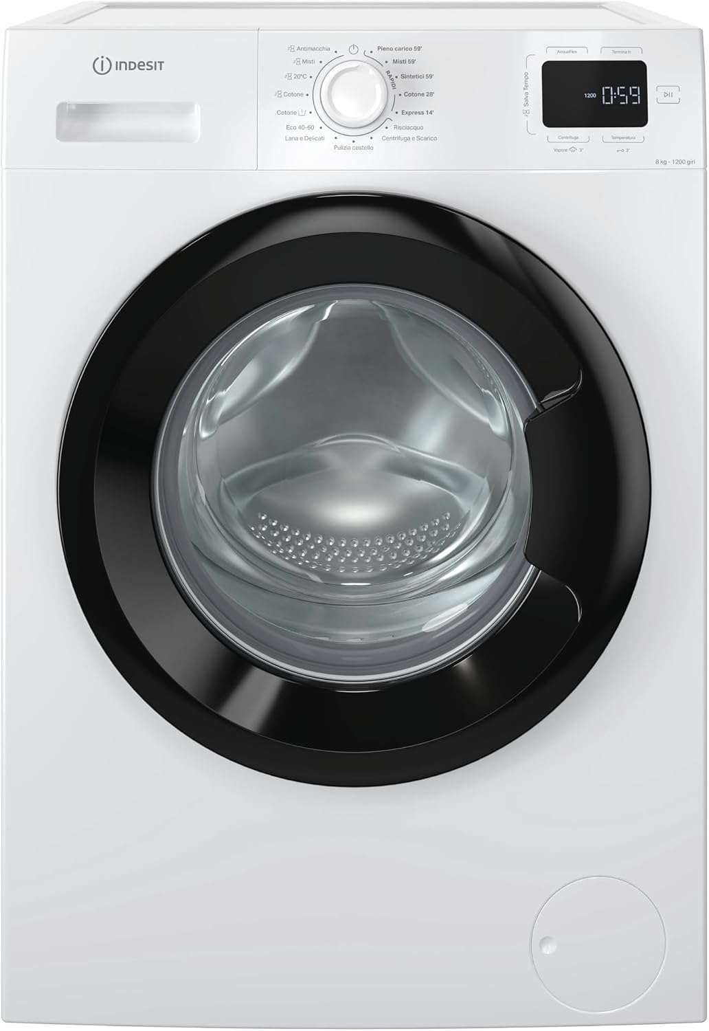 Indesit, Lavatrice, R268B, 8 kg, Bianco