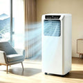 GUOGHUI, Condizionatore portatile, 9000 BTU, 42 dB, 330x280x680 mm, Bianco, telecomando, timer, autopulizia