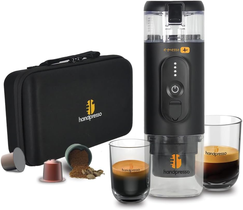 Handpresso, Macchine da caffè tazza singola, 60 ml, Nero, illuminazione LED, USB-C