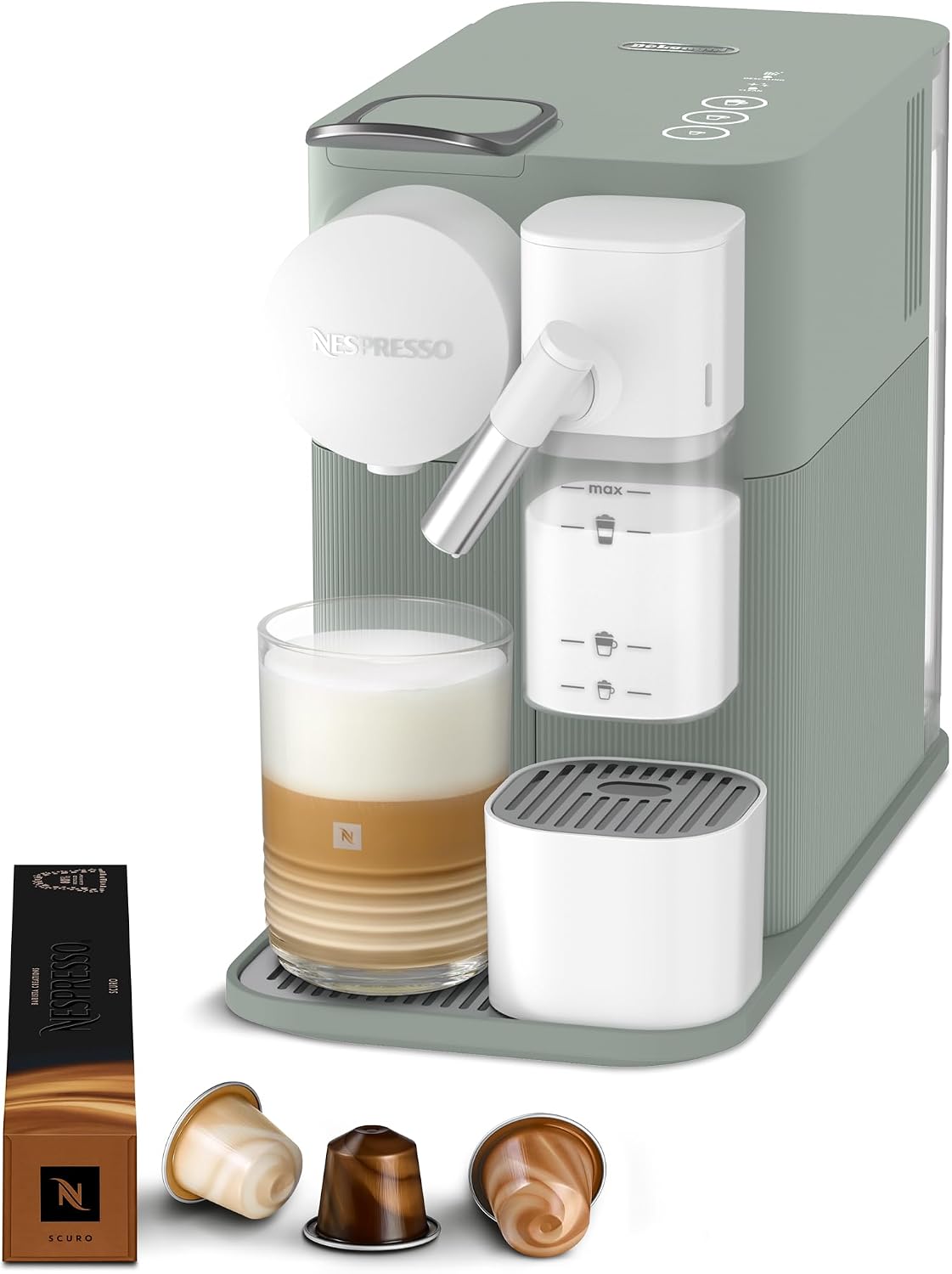 Nespresso, Macchina da caffè, EN510.GR, 19 bar, Nero/Argento