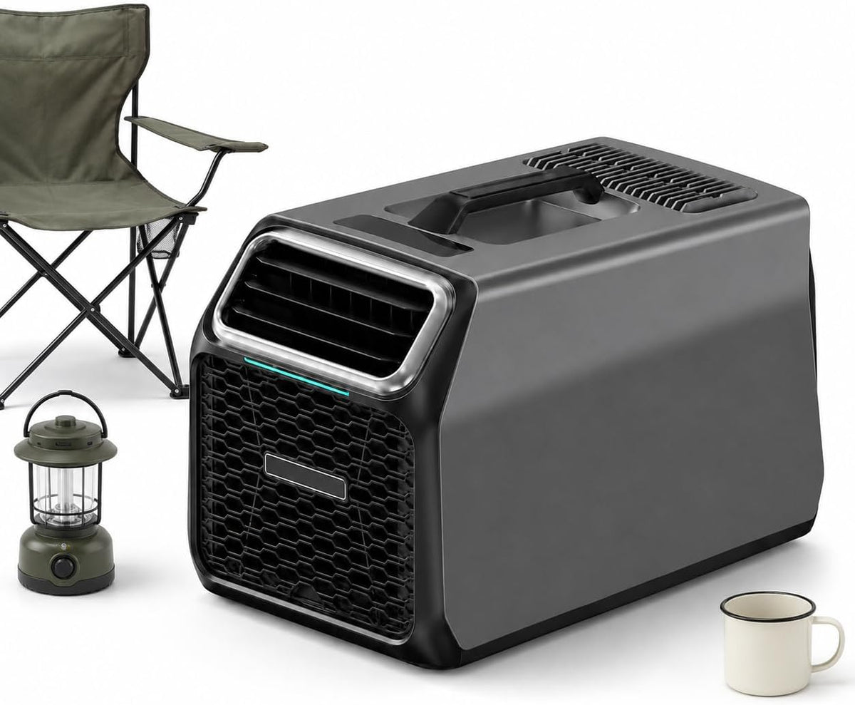 Aredwhiterui, Condizionatore portatile, 5000 BTU, 800 W, Bianco, motore inverter