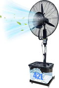Romyqpipy, Ventilatori a piantana, 42 L, 710 mm, 1750 mm, Bianco, altezza regolabile