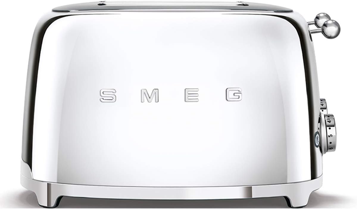 Smeg, Tostapane, TSF03SSEU, 36 mm, 2000 W, 30x33x20 cm, Argento, 2 Cassetti