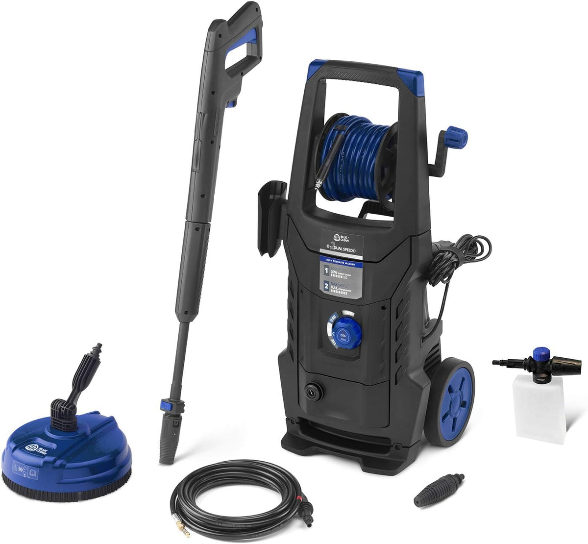 AR Blue Clean, Idropulitrice, 2DUALSPEED, 2200 W, 160 bar, 460 l, Blu, struttura modulare, spegnimento automatico