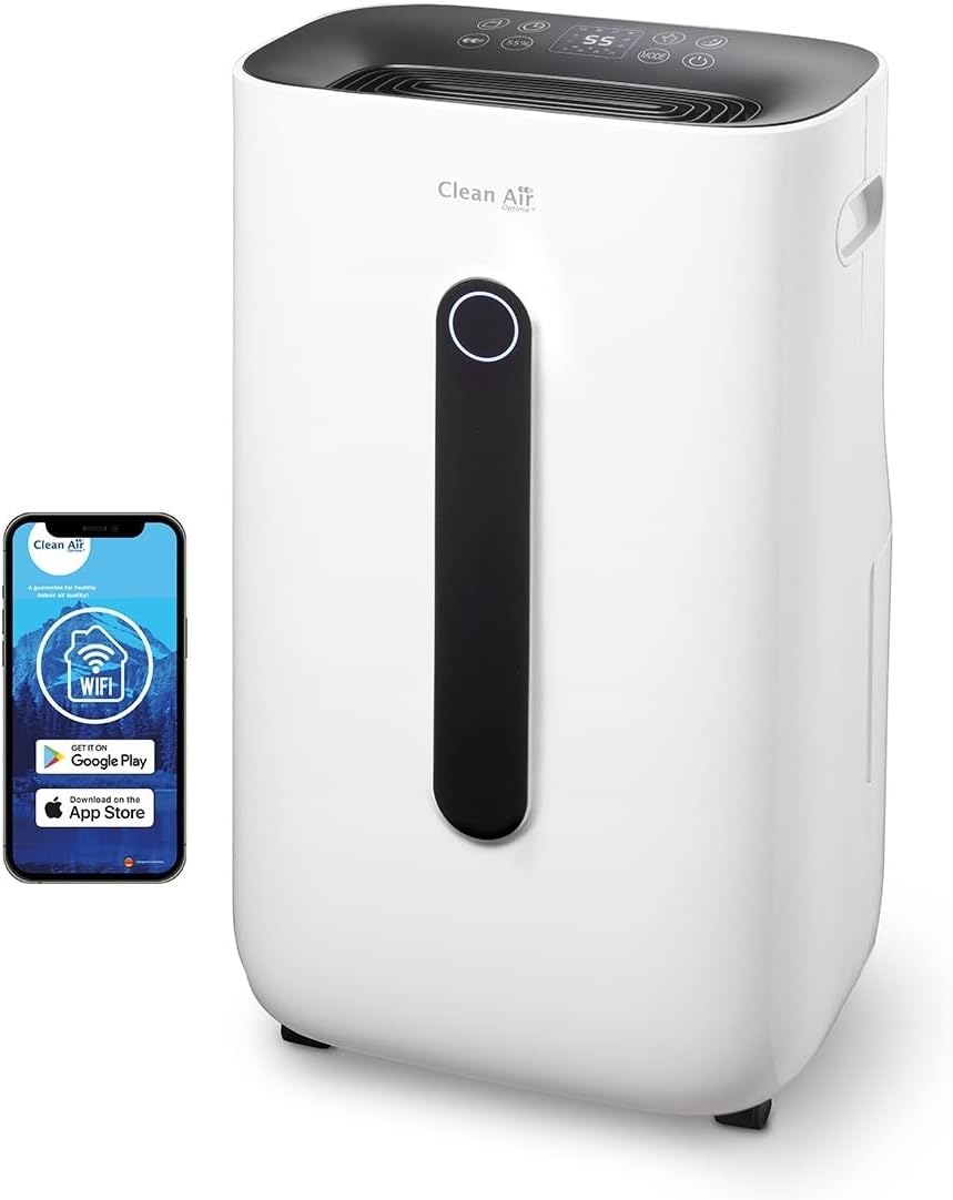Clean Air Optima, Deumidificatore, CA-705, 50 m, 125 m, 16 litri, Bianco