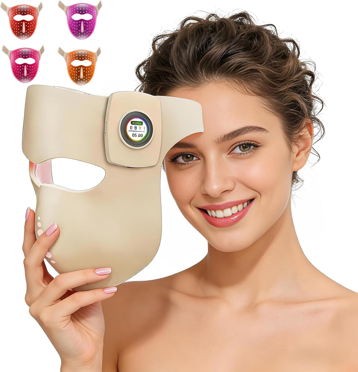 Warmforwel, Maschere, Rosso, illuminazione LED, timer, funzionamento senza fili