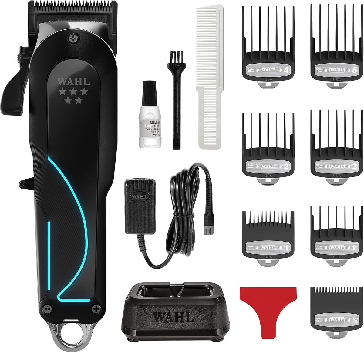 Tagliacapelli, Wahl, 8000 RPM, Nero, USB-C