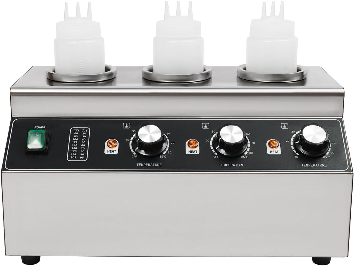 NiuLifeya, Scaldavivande, 300 W, 7,2 x 19,5 cm, 3 bottiglie, Nero, acciaio inox