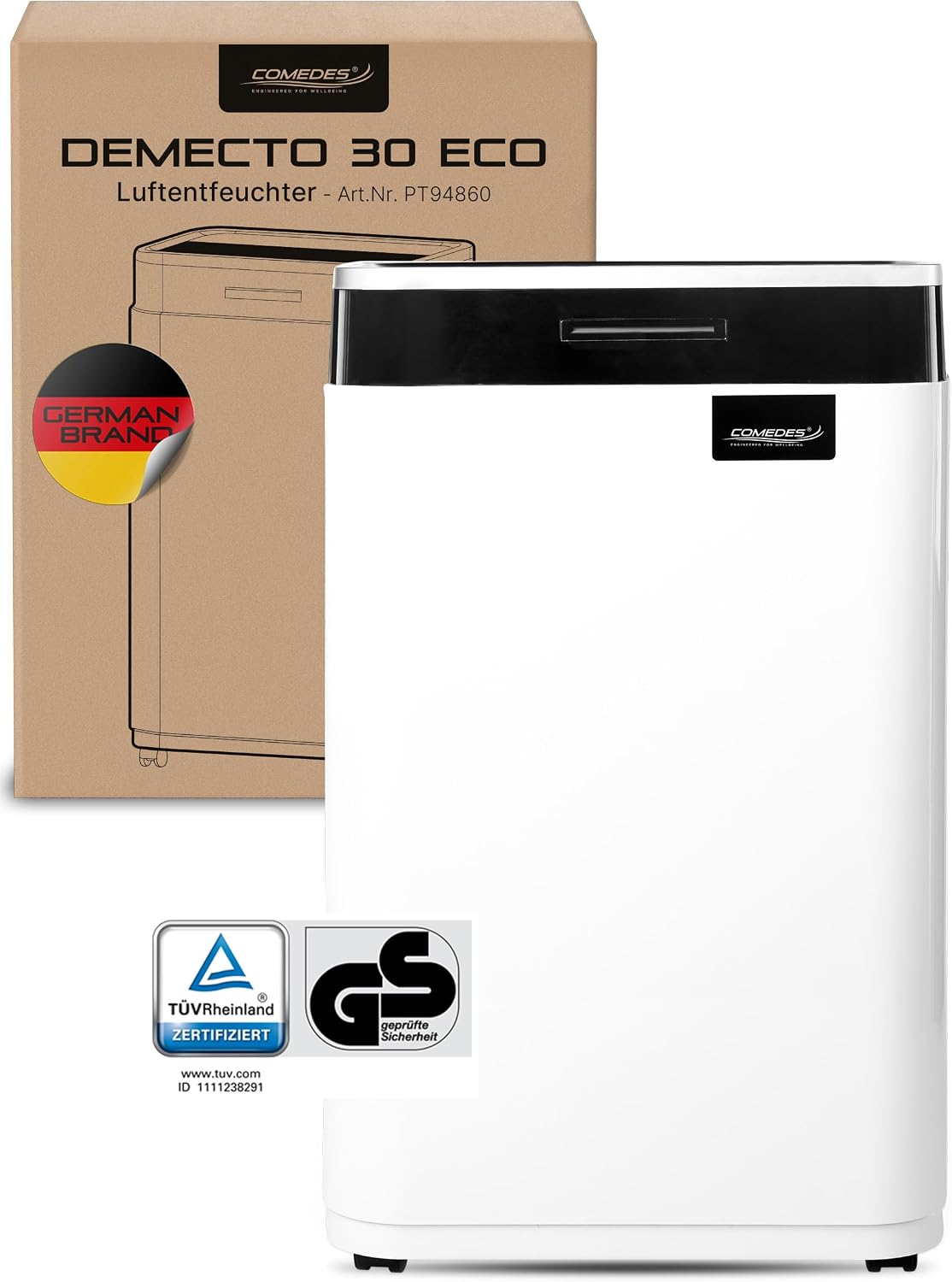 Comedes, Deumidificatore, 25 litri, 100 m, 230 m, Bianco