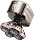 Skull Shaver, Rasoi a testine rotanti, Nero, funzionamento senza fili