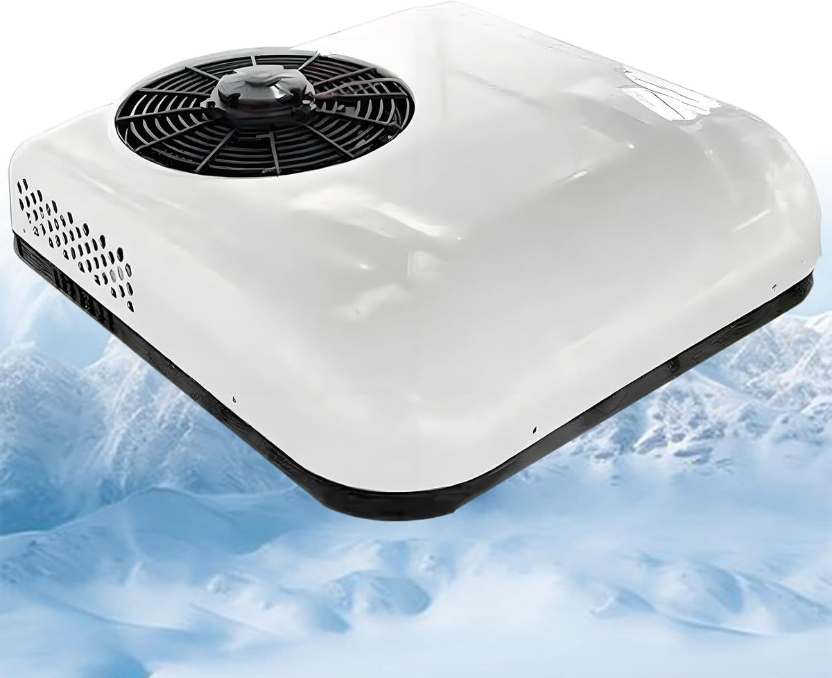 ExoticaBlend, Condizionatore, 12 V, 450 m³/h, 850 W, Bianco, telecomando, motore inverter